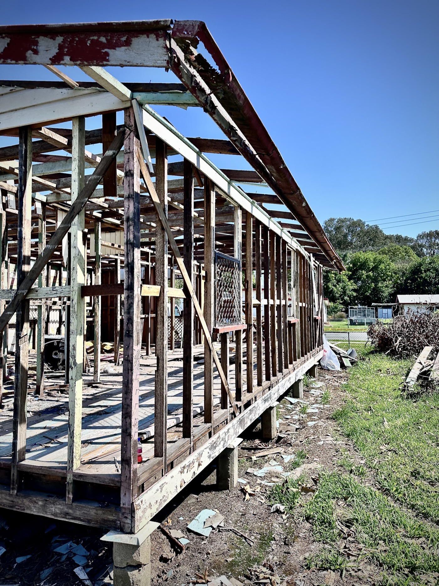 Decontaminated Habitation-Ready Interior After Asbestos Strip